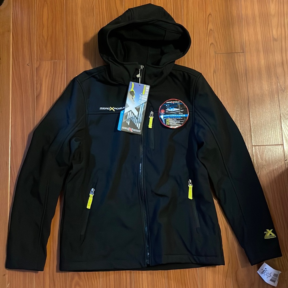 ZEROXPOSUR Boys Soft Shell Jacket ~ Size L 14/16